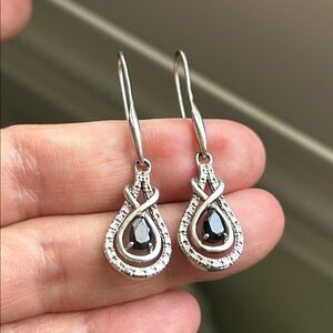 🖤Sterling silver & Black onyx earrings